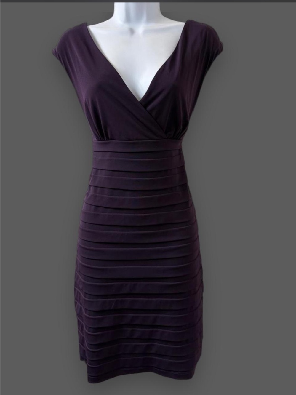 Aa Studio Deep Plum Dress